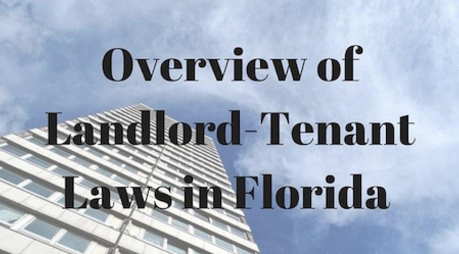 Les habitants des appartements de toutes les régions de la Floride ont le droit de profiter de leur logement