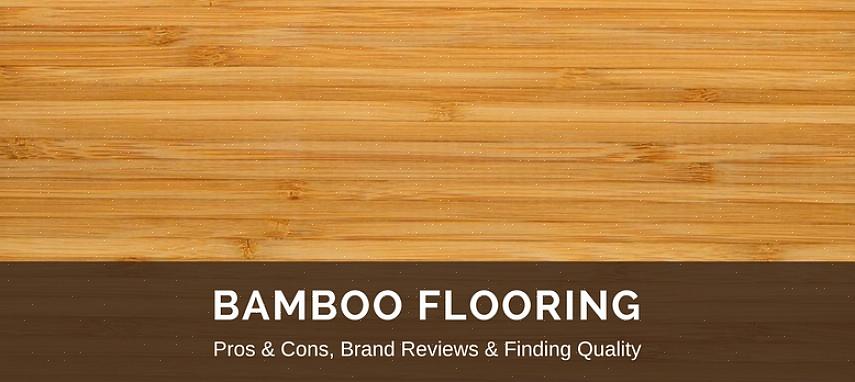 La résistance du bambou est mesurée par rapport aux matériaux de plancher de bois franc