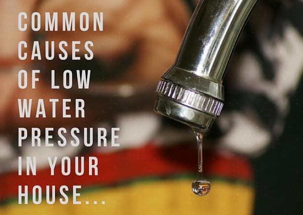 Comprendre pourquoi vous avez une faible pression d'eau 01 La vanne du compteur d'eau est-elle complètement