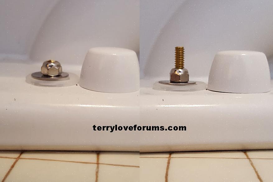 Le type le plus simple de bouchon de boulon de toilette de remplacement consiste en un bouchon en plastique