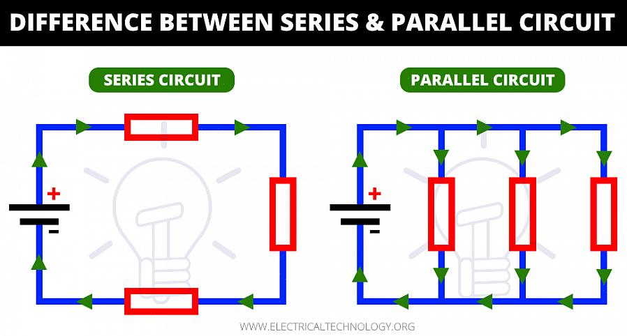 Les deux types de circuits alimentent plusieurs appareils à l'aide d'un courant électrique circulant
