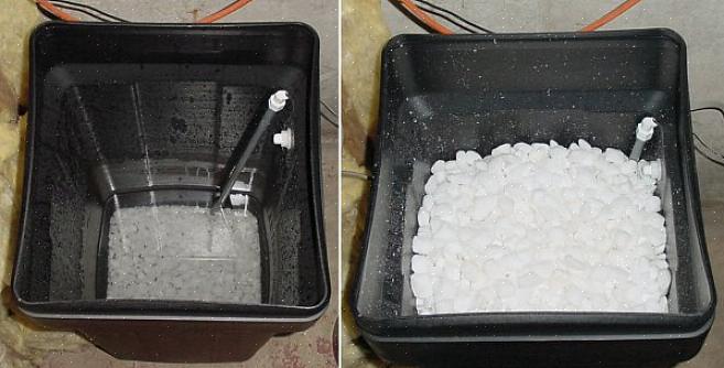 Un pont de sel est une situation dans laquelle le sel forme une croûte de surface couvrant l'eau du bac