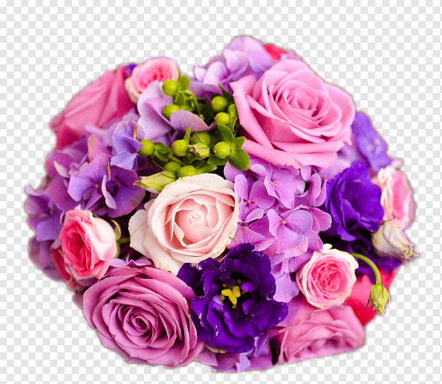 Bouquet de mariée ageratum violet