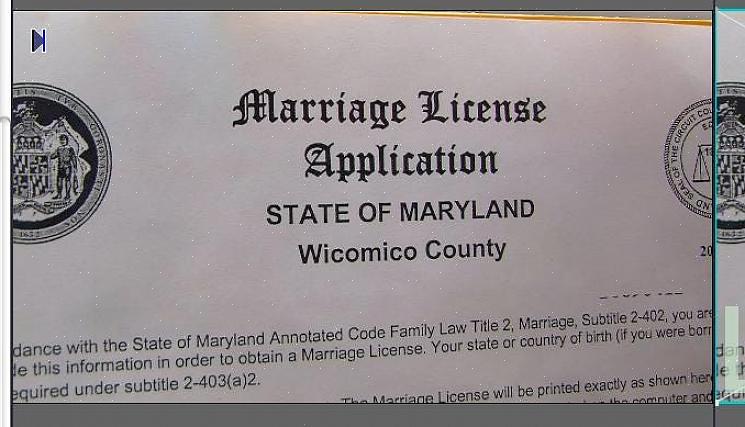 Ne laissez pas les lois du Maryland sur les licences de mariage nuire à vos projets de mariage