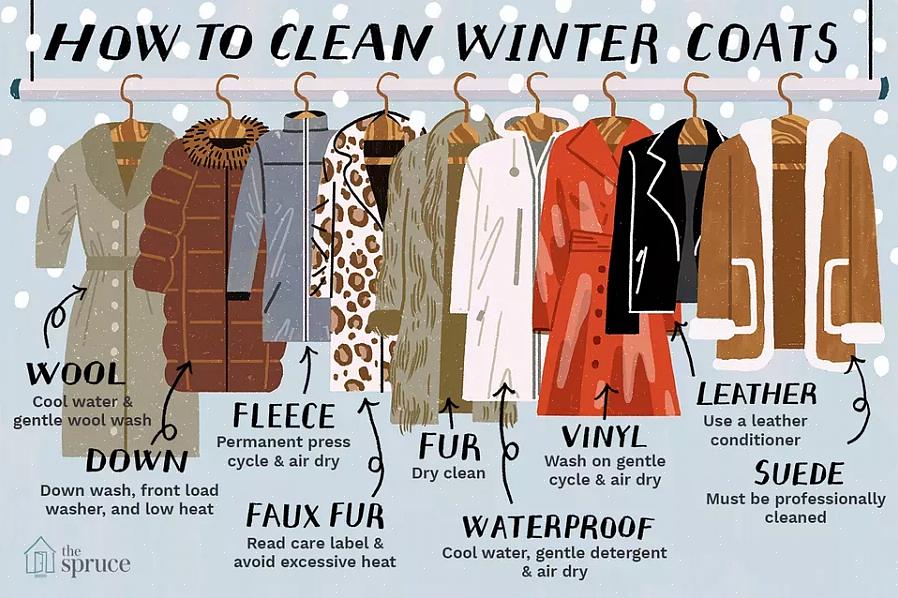 Comment nettoyer 9 types de manteaux d'hiver