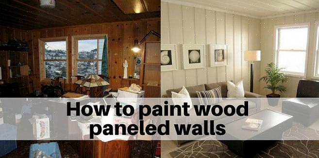 Si vous décidez de peindre les panneaux de bois de votre maison