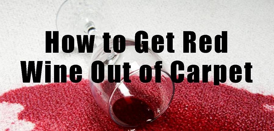 Comment enlever les taches de vin rouge sur le tapis