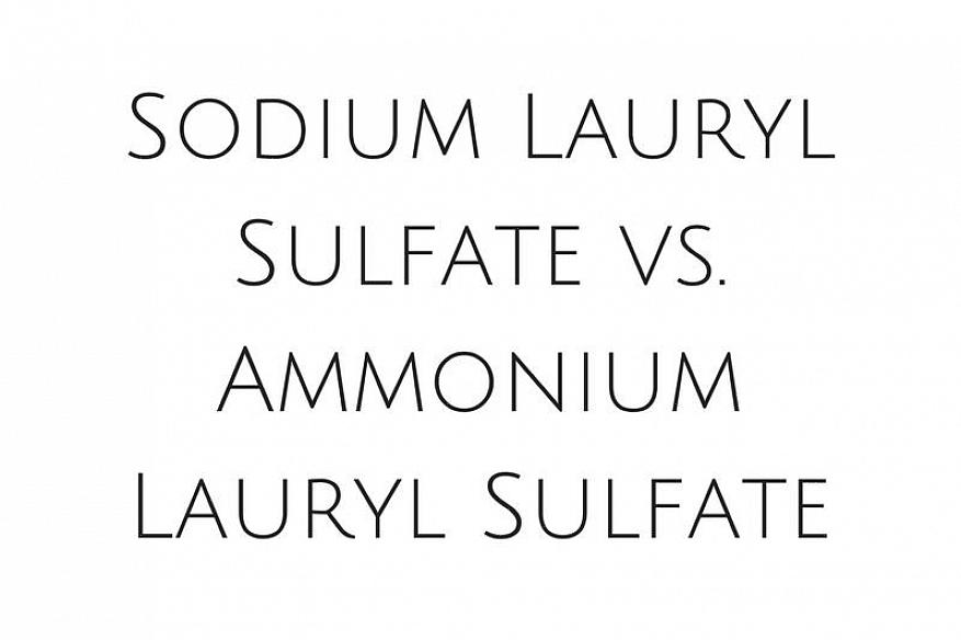 Le laureth sulfate de sodium ne doit pas être confondu avec le lauryl sulfate de sodium