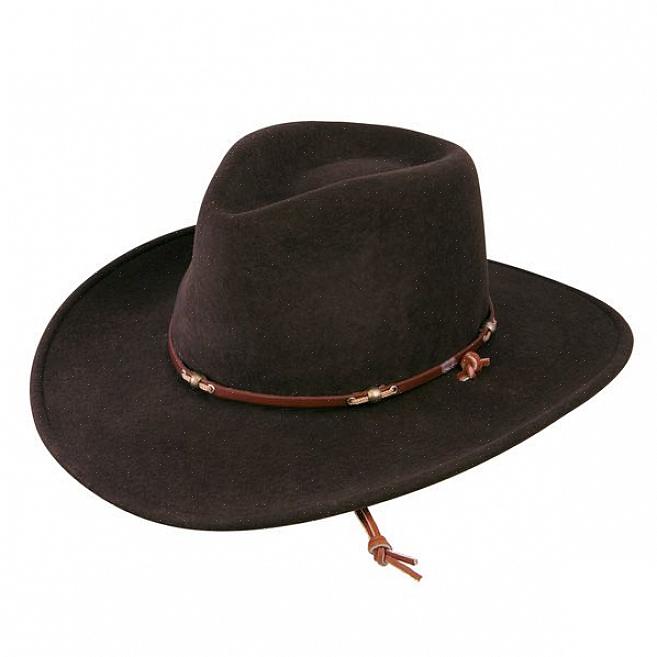Un chapeau en feutre de fourrure peut être redimensionné d'environ une taille normale