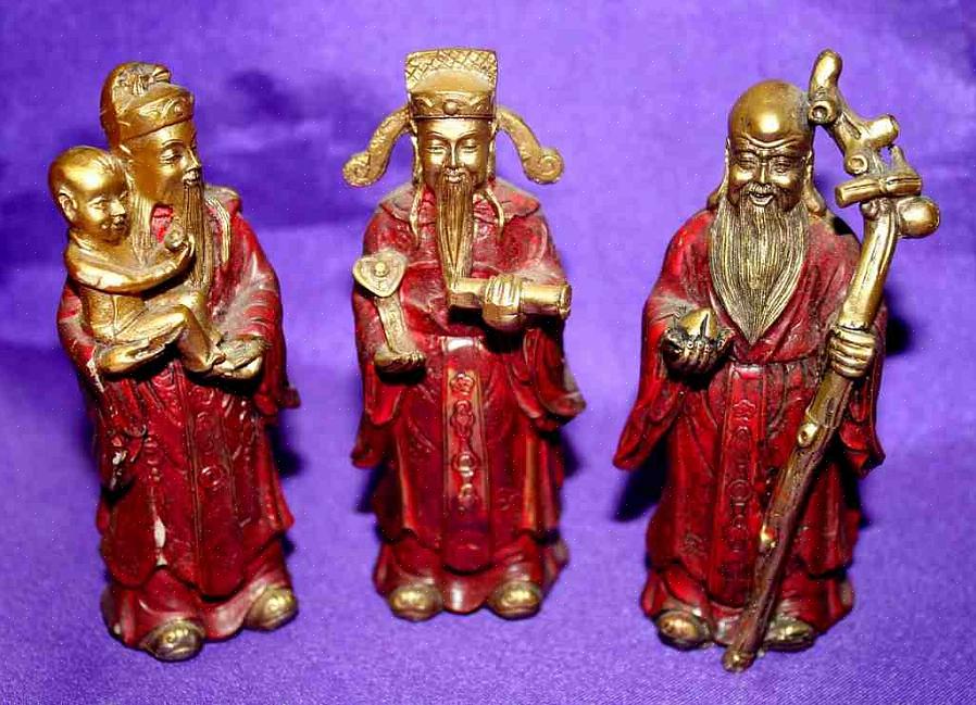 Les trois dieux feng shui de la richesse sont Fuk