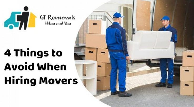 Assurez-vous de bien comprendre le type de déménagement que vous allez effectuer