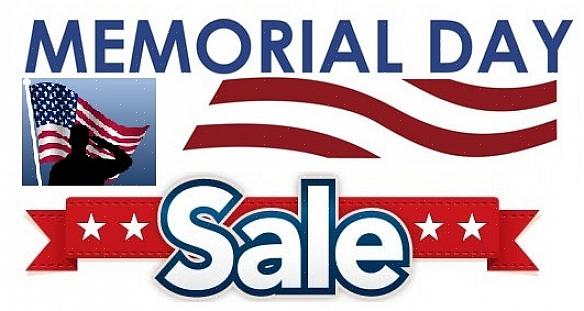 Les meubles sont traditionnellement en vente pendant le Memorial Day