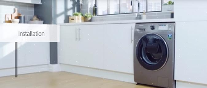 Si l'espace pour installer la machine à laver est limité