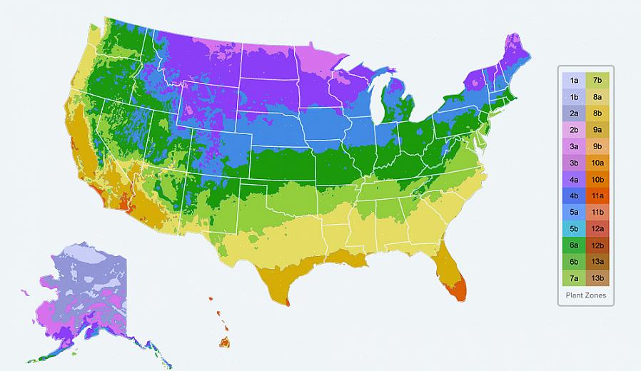 New York est situé dans les zones de rusticité des plantes USDA 7a