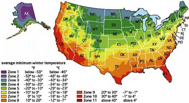 Zones de rusticité Ohio USDA