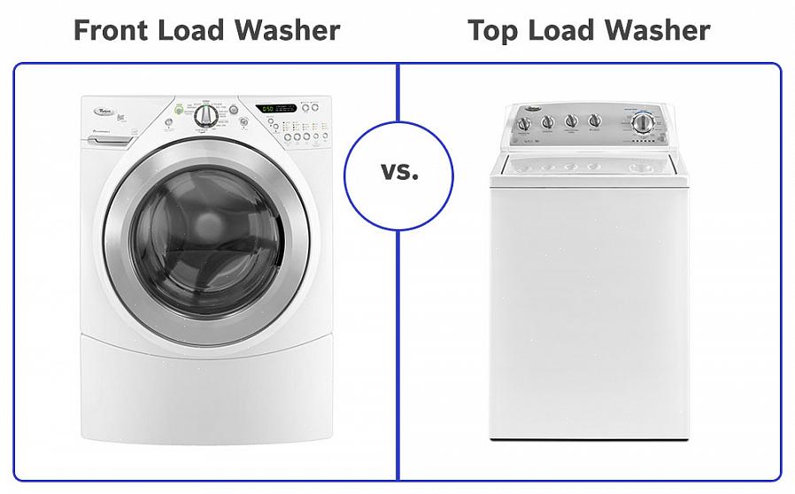 Les laveuses à chargement frontal utilisent également moins d'eau que les laveuses à chargement
