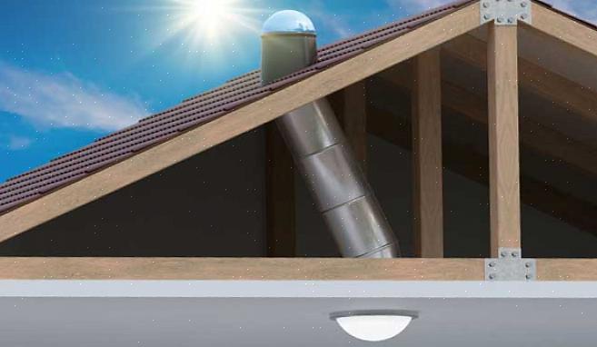 Les tubes solaires offrent des économies considérables par rapport à l'installation d'un puits de lumière