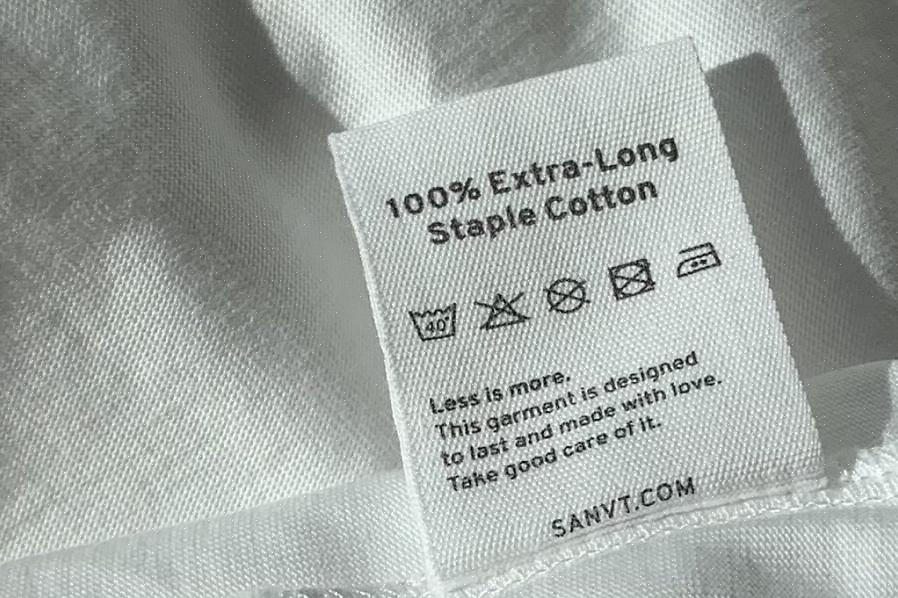Les vêtements en coton sont abordables et durables