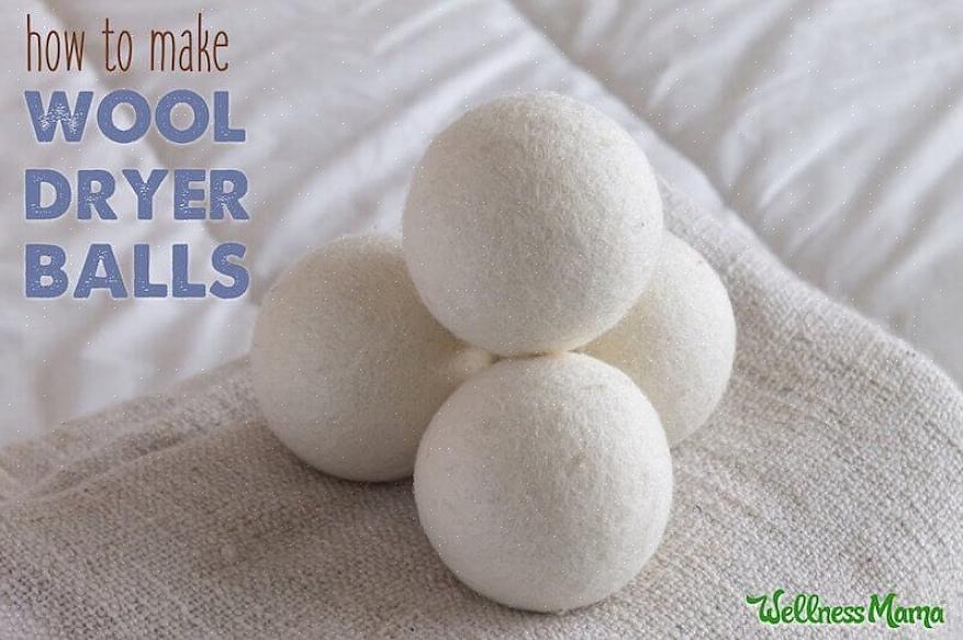 Le tissu ou le fil pour fabriquer des balles de séchage doit être composé à 100% de laine ou d'autres poils