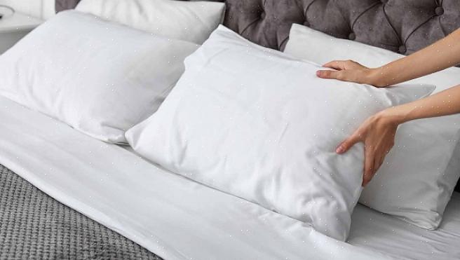 Nettoyer les oreillers de lit en polyester