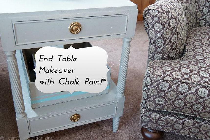 Mettez à jour une table de bout avec de la peinture à la craie lorsque vous savez que les meubles n'ont