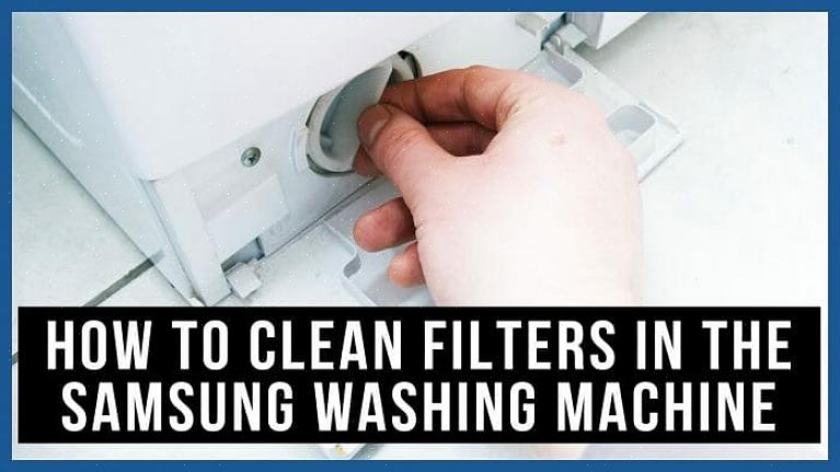 Le filtre à charpie de la laveuse doit être nettoyé au moins quatre fois par an pour que votre machine