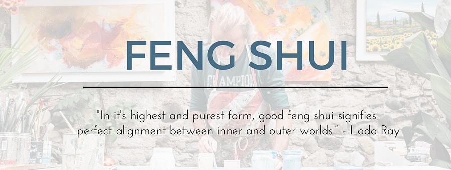 Le nettoyage de l'espace deviendra certainement une partie du travail contemporain du feng shui