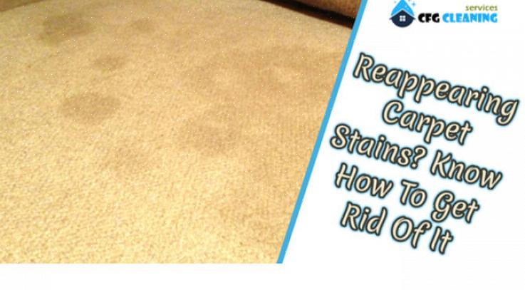 La saleté se produit lorsque des résidus sont laissés sur les fibres de tapis du nettoyant pour tapis