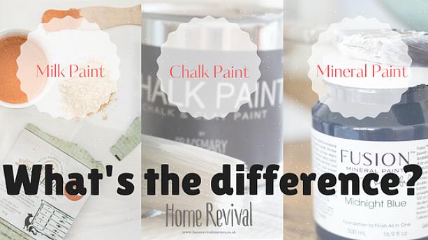 La peinture au lait vous permet de créer votre propre couleur unique en mélangeant des pigments secs