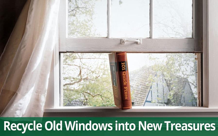Retirez le verre d'une vieille fenêtre robuste avec des montants de séparation pour le transformer