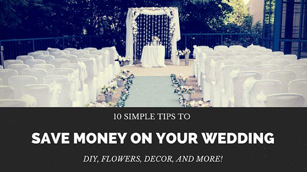 Des accents ou même vos couverts pour économiser sur les frais de location pour le jour de votre mariage