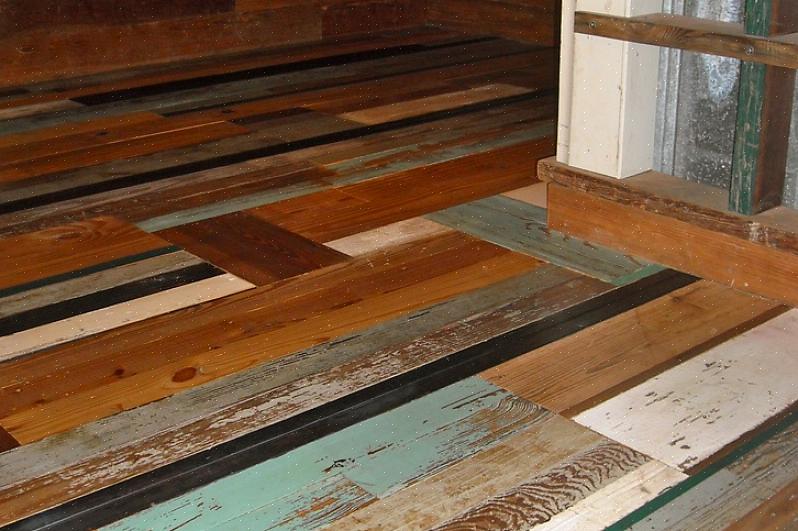 La plupart des planchers de bois récupérés proviennent d'autres parties du bâtiment que le sol