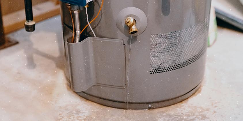 Fermez l'alimentation en gaz au niveau du robinet d'arrêt sur le tuyau de gaz le plus proche du chauffe-eau
