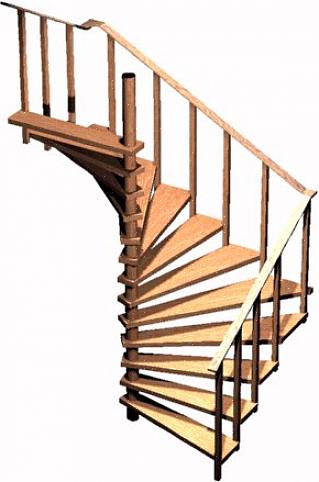 Les kits d'escalier en colimaçon ont toujours un système qui aligne les marches