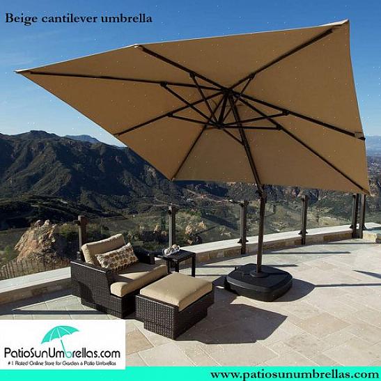 Si le parapluie doit fournir de l'ombre pour une table de patio