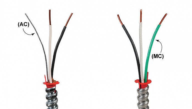 Le câble NM couramment utilisé est décrit comme un câble «à deux fils» ou «à trois fils»
