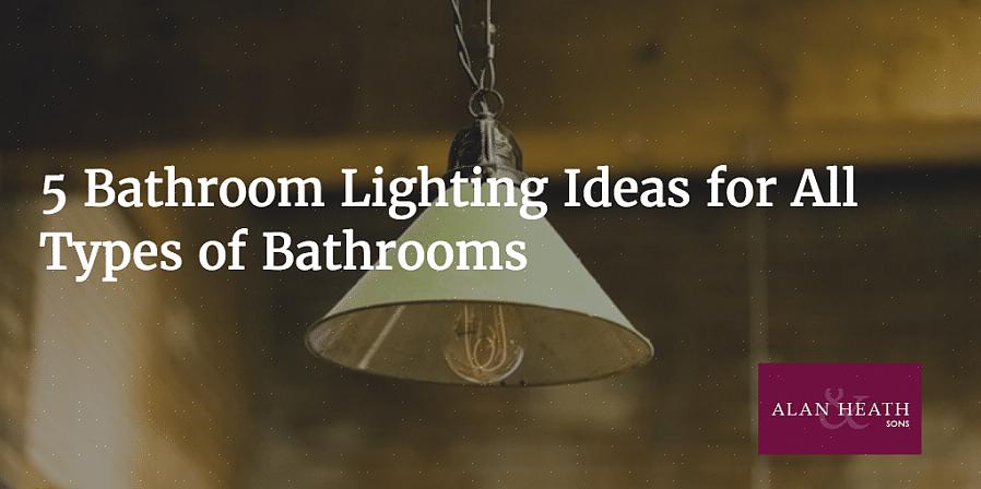 Un plafonnier de salle de bain est un luminaire ou une série de luminaires situés dans le plafond