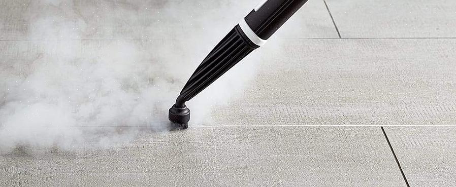 Le nettoyage à la vapeur peut être effectué sur du coulis scellé